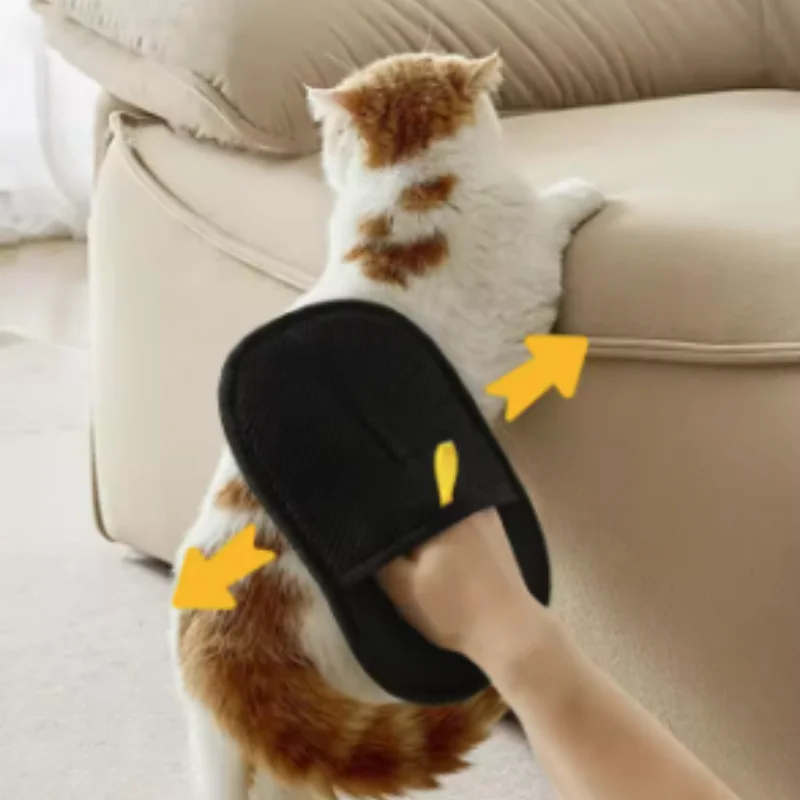 Pet Grooming Gloves for Dogs And Cats Hair Remover Brush Kitten Cleaning Glove Sofa Carpet Clothes Pet Hair Removal Pet Supplies - Image 5