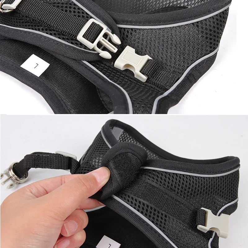 Puppy Harness Set Dog Accessories Adjustable Pet Vest Dogs French Bulldog Chihuahua Small Dog Collar Supplies Products Home - Image 4