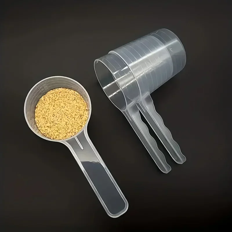 1pc Transparent Pet Measuring Spoon With Scale Plastic Dog Cat Feeding Shovel Pet Tableware Supplies 50g 100ml - Image 4