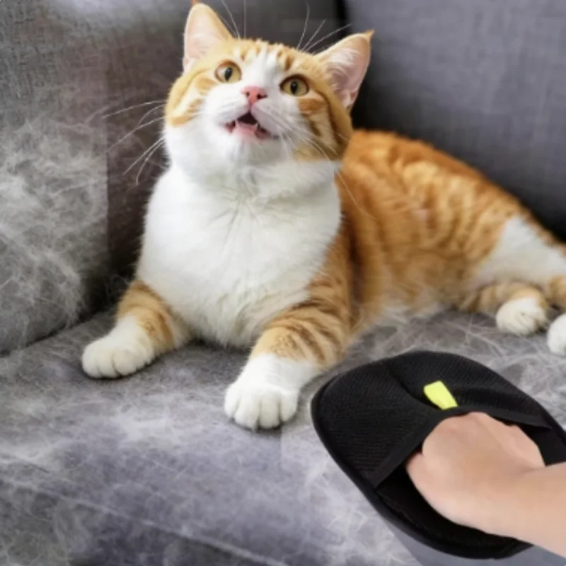 Pet Grooming Gloves for Dogs And Cats Hair Remover Brush Kitten Cleaning Glove Sofa Carpet Clothes Pet Hair Removal Pet Supplies - Image 4
